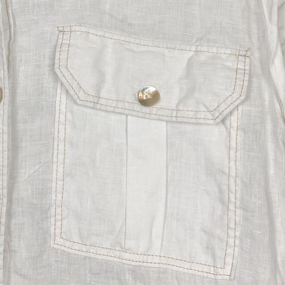 Linen Dress Free People Meet Me Halfway Linen Shirt Dress - Picture 8 of 16